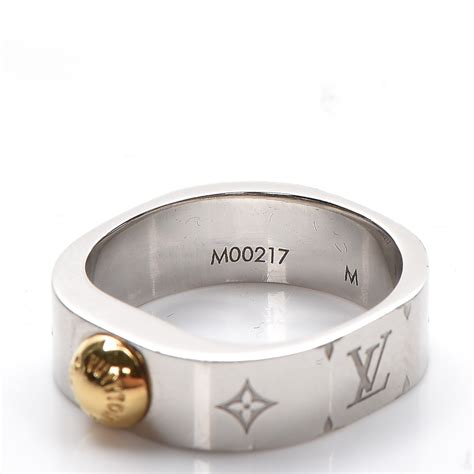 louis vuitton ring silber|Louis Vuitton nanogram ring.